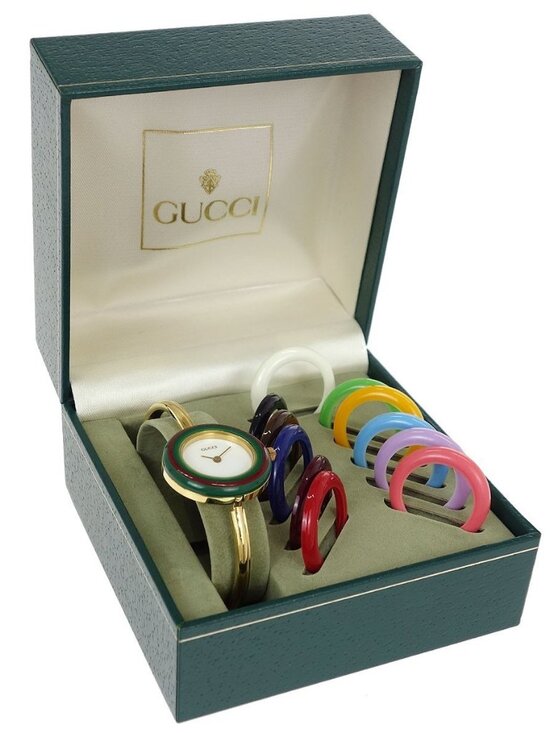 Gucci 11/12.2 Change Bezel Chameleon Quartz Watch SS 196562 main image 12